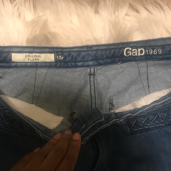 Gap 1969 Original Flare Braided Jeans Bootcut 10R - Picture 7 of 8